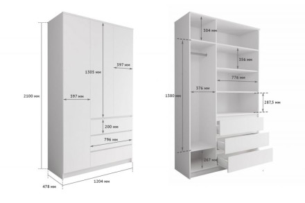 Шкаф Мори МШ 1200.1  