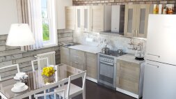Кухонный гарнитур Лира компакт, 220 см