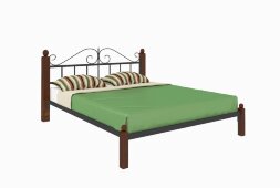 Кровать металлическая Диана Lux