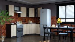 Кухонный угловой гарнитур Сабрина оптима, 130х250 см
